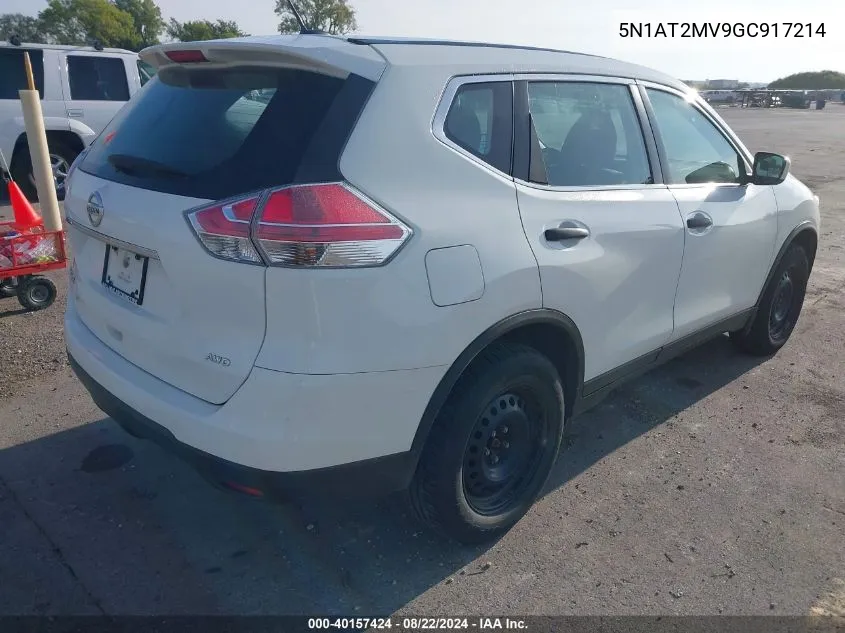 5N1AT2MV9GC917214 2016 Nissan Rogue S