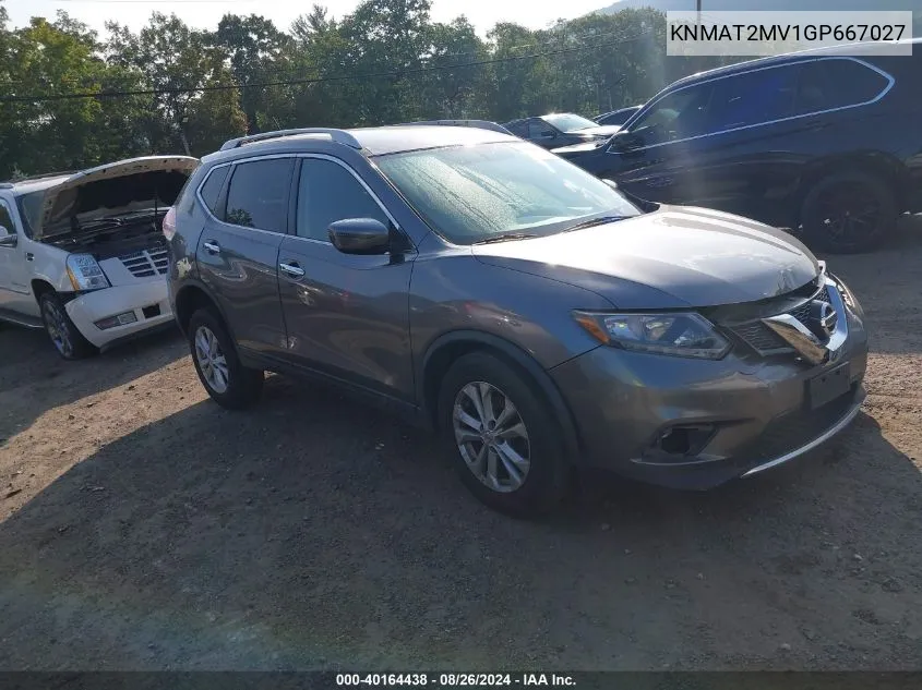 KNMAT2MV1GP667027 2016 Nissan Rogue Sv