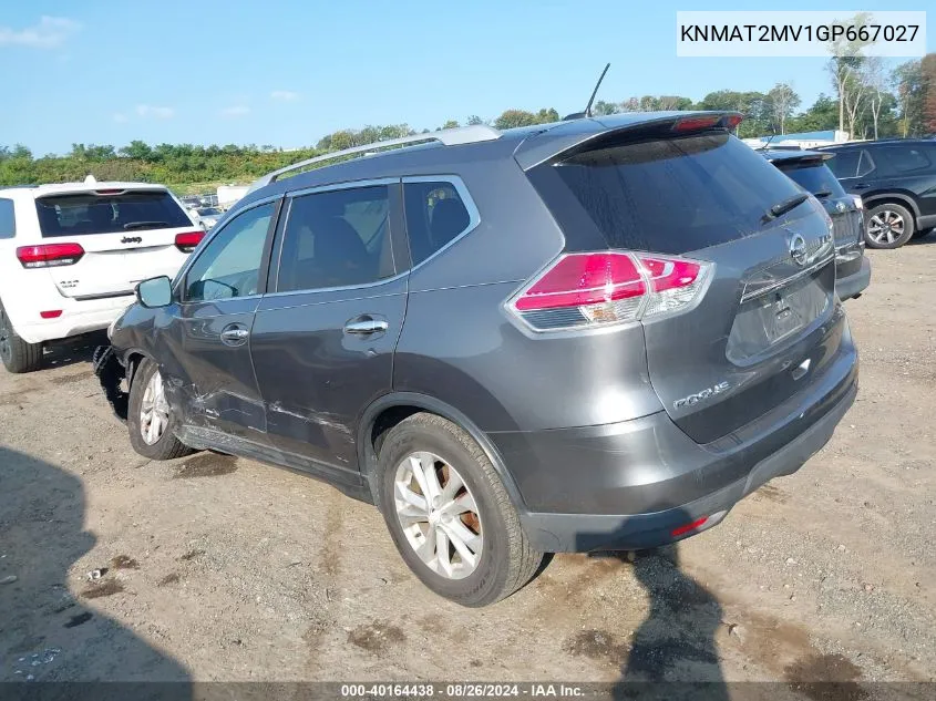 KNMAT2MV1GP667027 2016 Nissan Rogue Sv