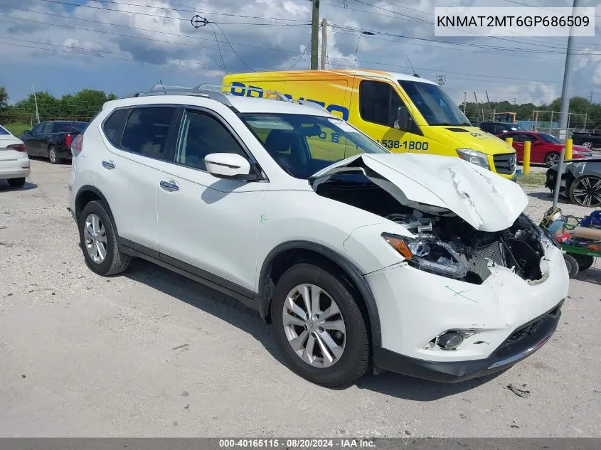 KNMAT2MT6GP686509 2016 Nissan Rogue Sv