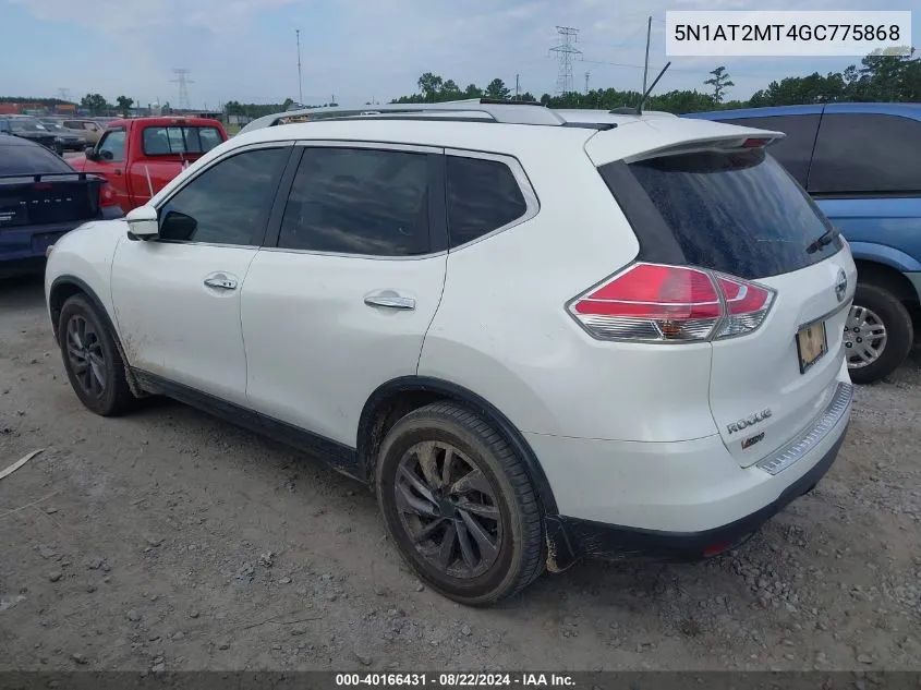 5N1AT2MT4GC775868 2016 Nissan Rogue Sl