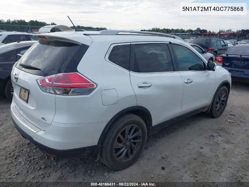 5N1AT2MT4GC775868 2016 Nissan Rogue Sl