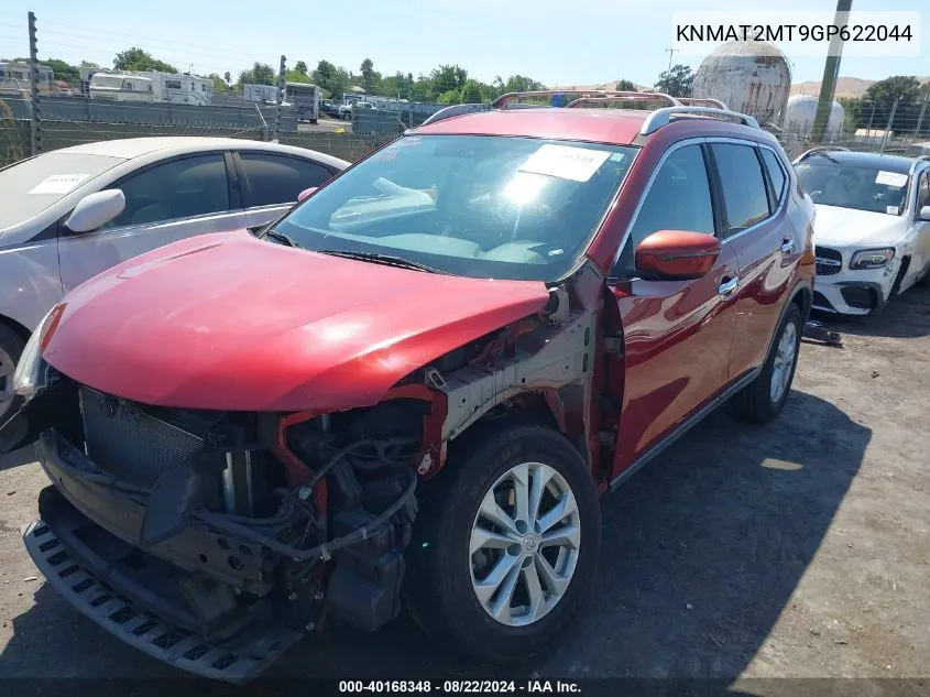 KNMAT2MT9GP622044 2016 Nissan Rogue Sv