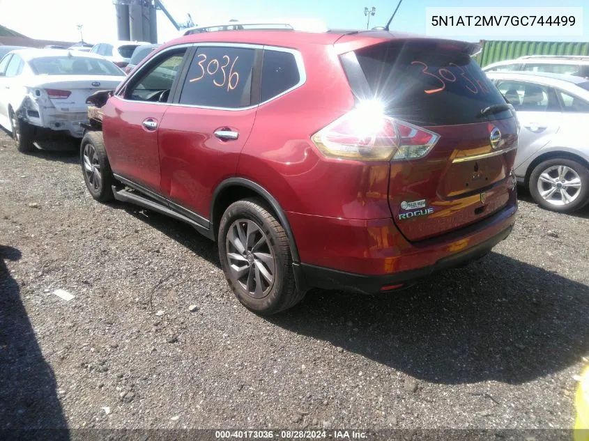 5N1AT2MV7GC744499 2016 Nissan Rogue Sl