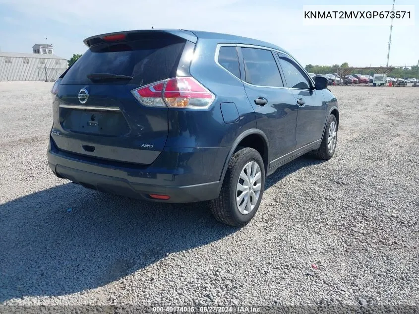 KNMAT2MVXGP673571 2016 Nissan Rogue S