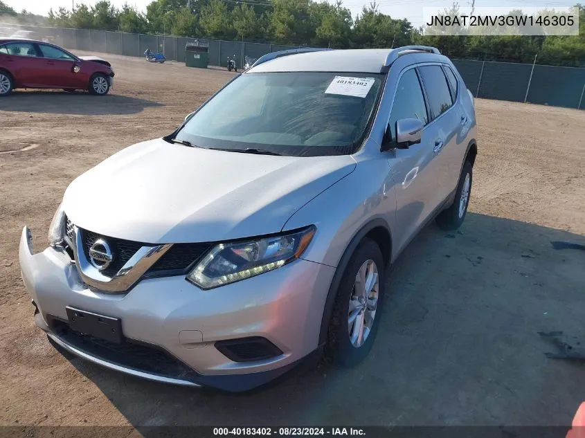 2016 Nissan Rogue Sv VIN: JN8AT2MV3GW146305 Lot: 40183402