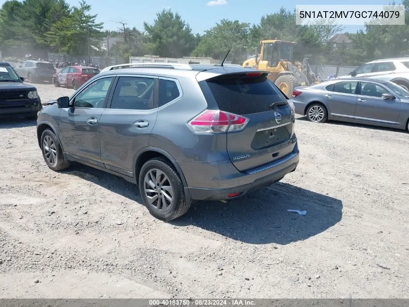 2016 Nissan Rogue Sl VIN: 5N1AT2MV7GC744079 Lot: 40183750