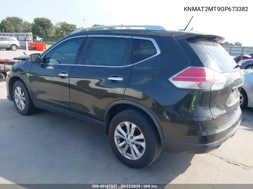 KNMAT2MT9GP673382 2016 Nissan Rogue Sv