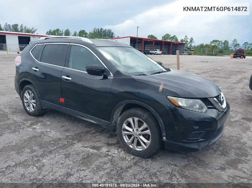 KNMAT2MT6GP614872 2016 Nissan Rogue Sv