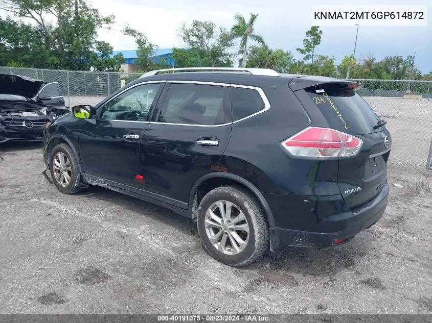 KNMAT2MT6GP614872 2016 Nissan Rogue Sv