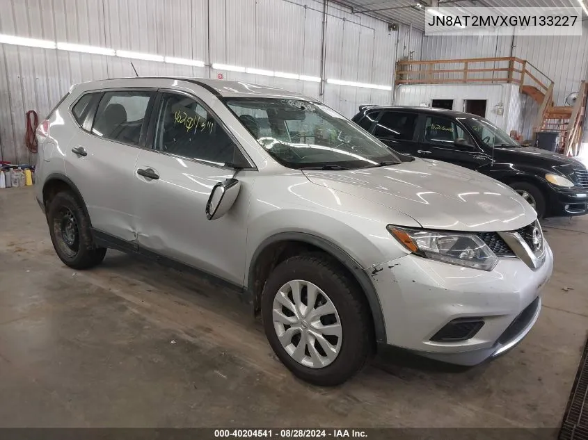 2016 Nissan Rogue S VIN: JN8AT2MVXGW133227 Lot: 40204541