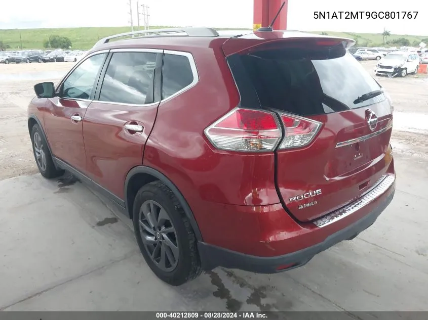 5N1AT2MT9GC801767 2016 Nissan Rogue Sl