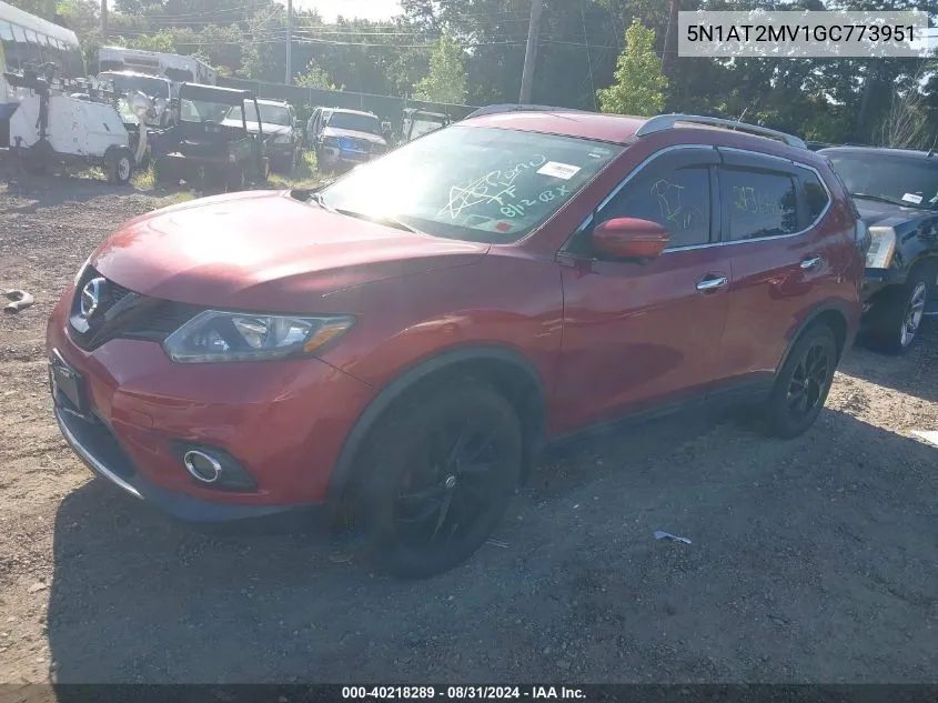 5N1AT2MV1GC773951 2016 Nissan Rogue Sl