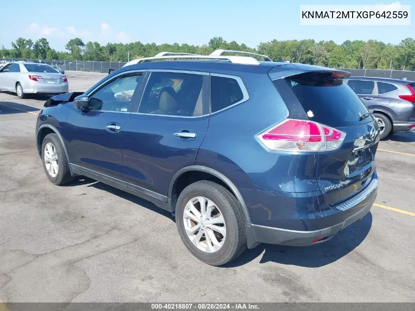 KNMAT2MTXGP642559 2016 Nissan Rogue Sv