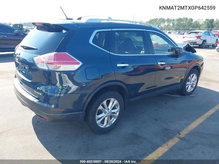 KNMAT2MTXGP642559 2016 Nissan Rogue Sv