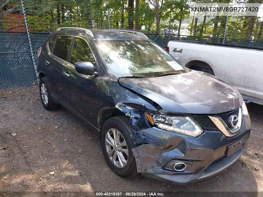 KNMAT2MV8GP727420 2016 Nissan Rogue Sv