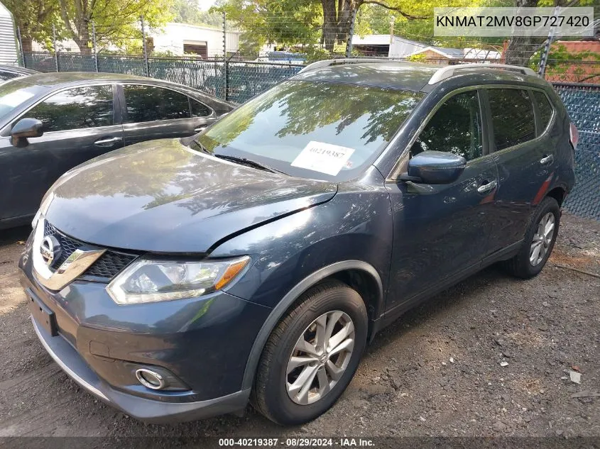 KNMAT2MV8GP727420 2016 Nissan Rogue Sv