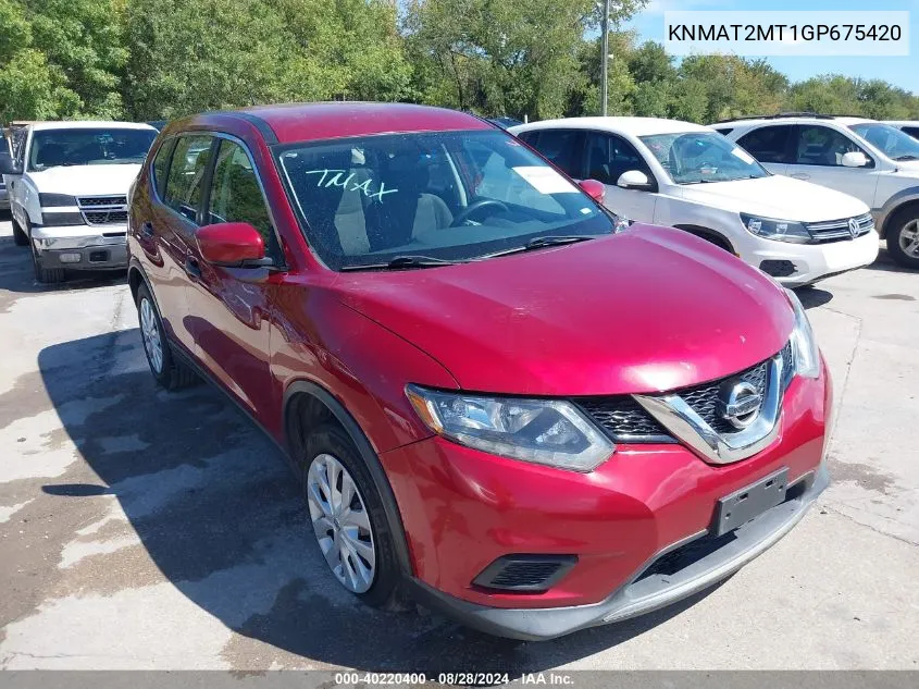 KNMAT2MT1GP675420 2016 Nissan Rogue S/Sl/Sv