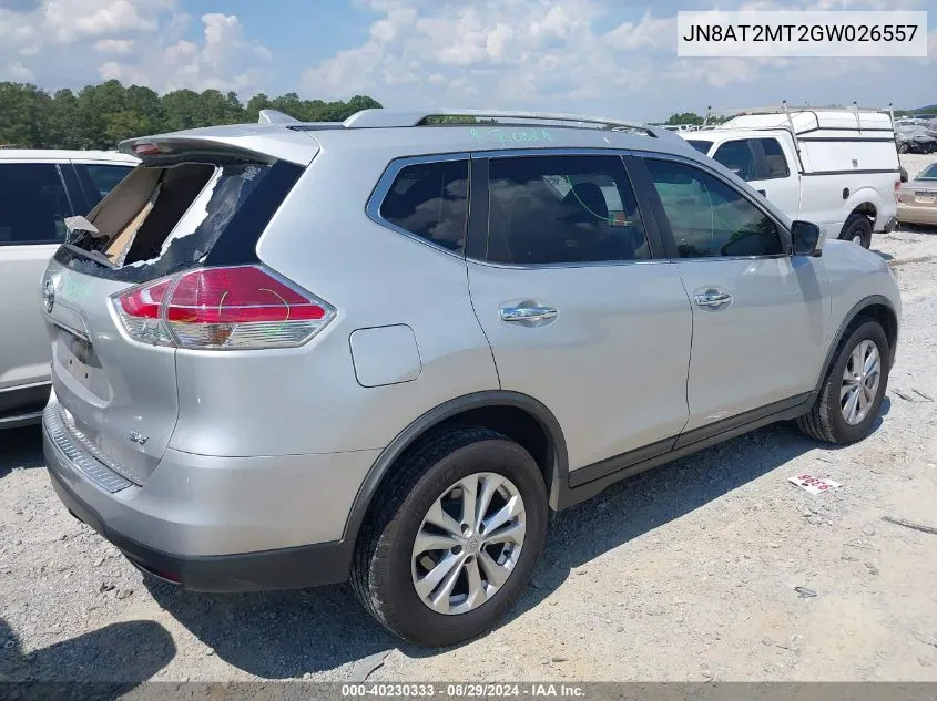 JN8AT2MT2GW026557 2016 Nissan Rogue Sv