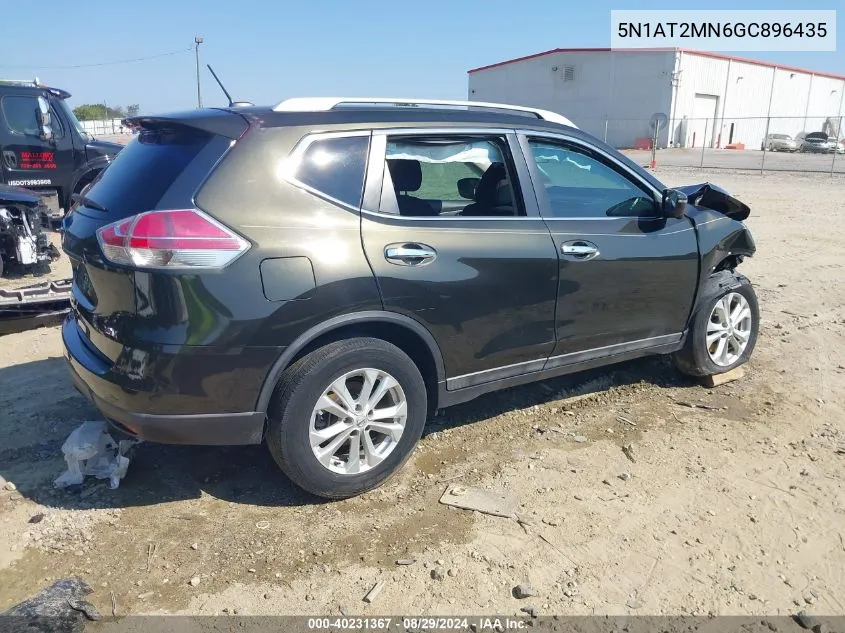 5N1AT2MN6GC896435 2016 Nissan Rogue Sv