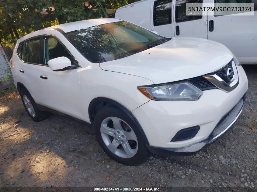 2016 Nissan Rogue S/Sl/Sv VIN: 5N1AT2MV9GC733374 Lot: 40234741