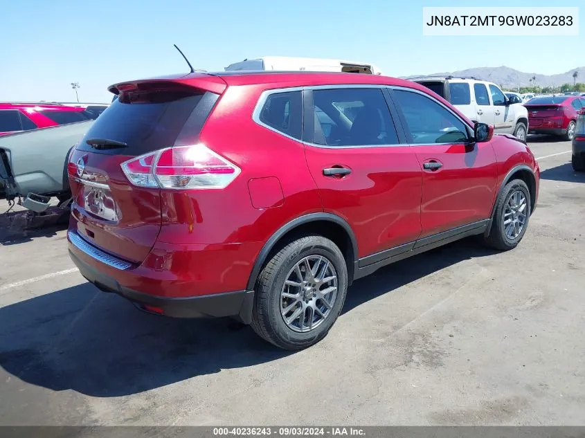 2016 Nissan Rogue S VIN: JN8AT2MT9GW023283 Lot: 40236243