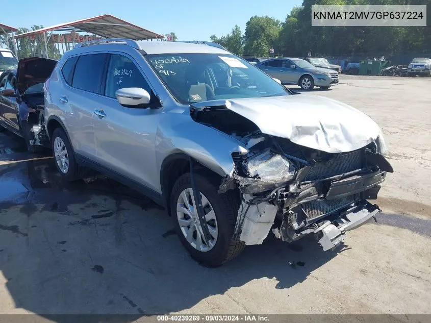 KNMAT2MV7GP637224 2016 Nissan Rogue S