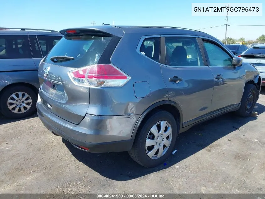 2016 Nissan Rogue S/Sl/Sv VIN: 5N1AT2MT9GC796473 Lot: 40241989