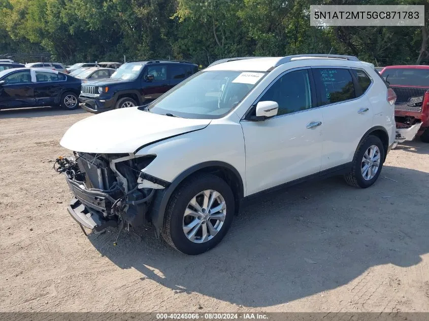 5N1AT2MT5GC871783 2016 Nissan Rogue S/Sl/Sv