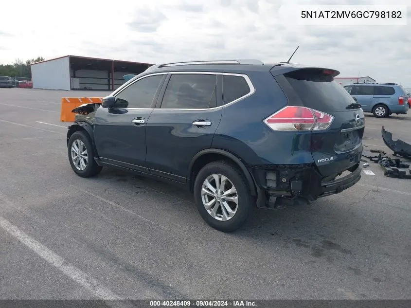 5N1AT2MV6GC798182 2016 Nissan Rogue Sv