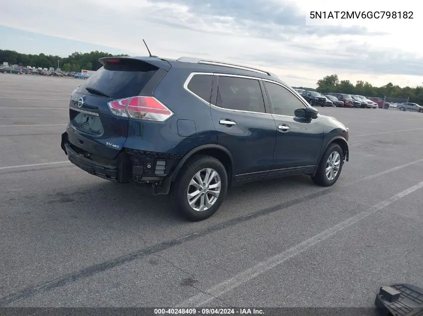 5N1AT2MV6GC798182 2016 Nissan Rogue Sv