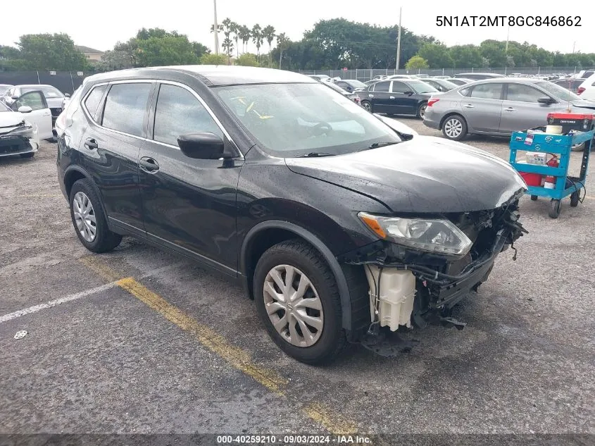 2016 Nissan Rogue S VIN: 5N1AT2MT8GC846862 Lot: 40259210