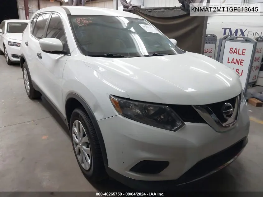 KNMAT2MT1GP613645 2016 Nissan Rogue S