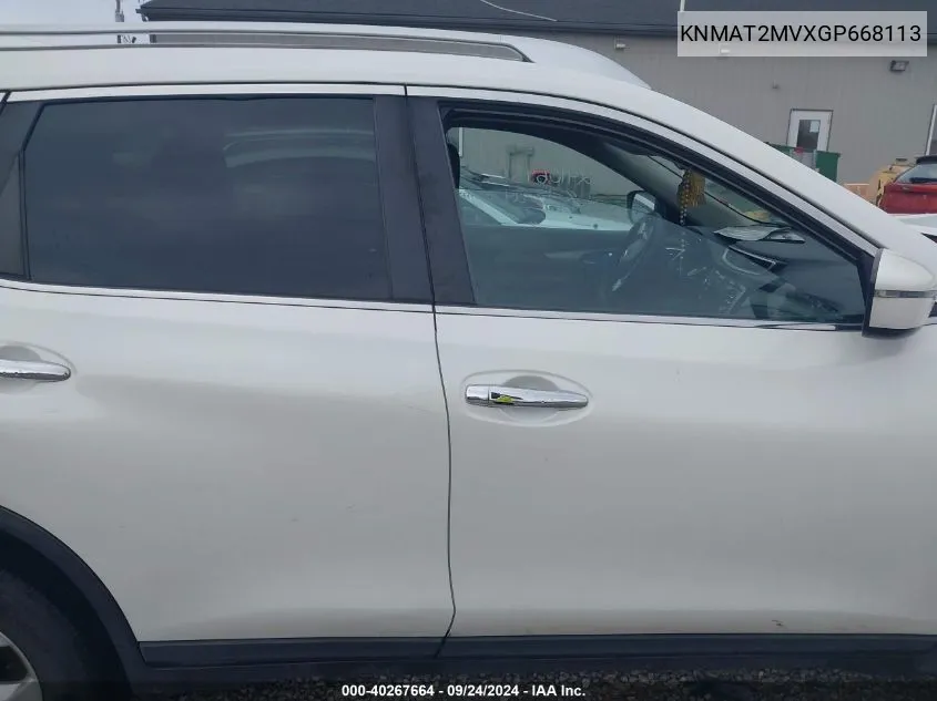 KNMAT2MVXGP668113 2016 Nissan Rogue Sv