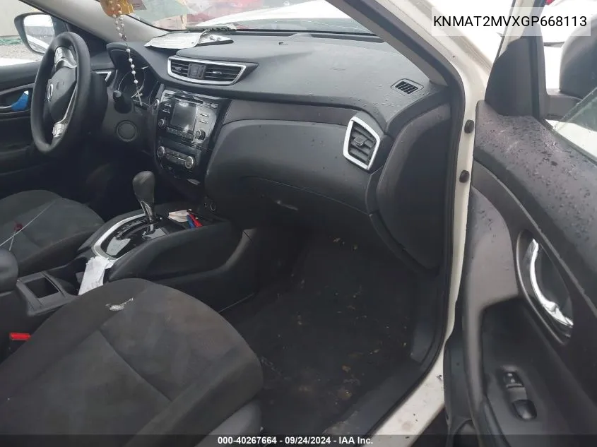 KNMAT2MVXGP668113 2016 Nissan Rogue Sv