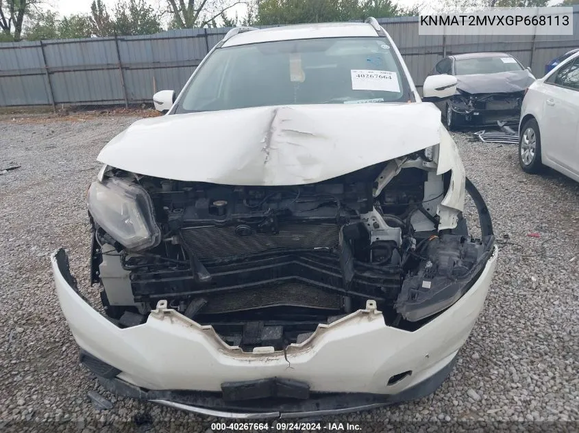 KNMAT2MVXGP668113 2016 Nissan Rogue Sv