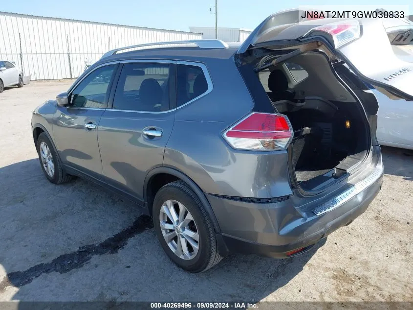 JN8AT2MT9GW030833 2016 Nissan Rogue Sv