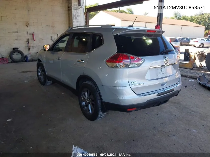 5N1AT2MV8GC853571 2016 Nissan Rogue Sl