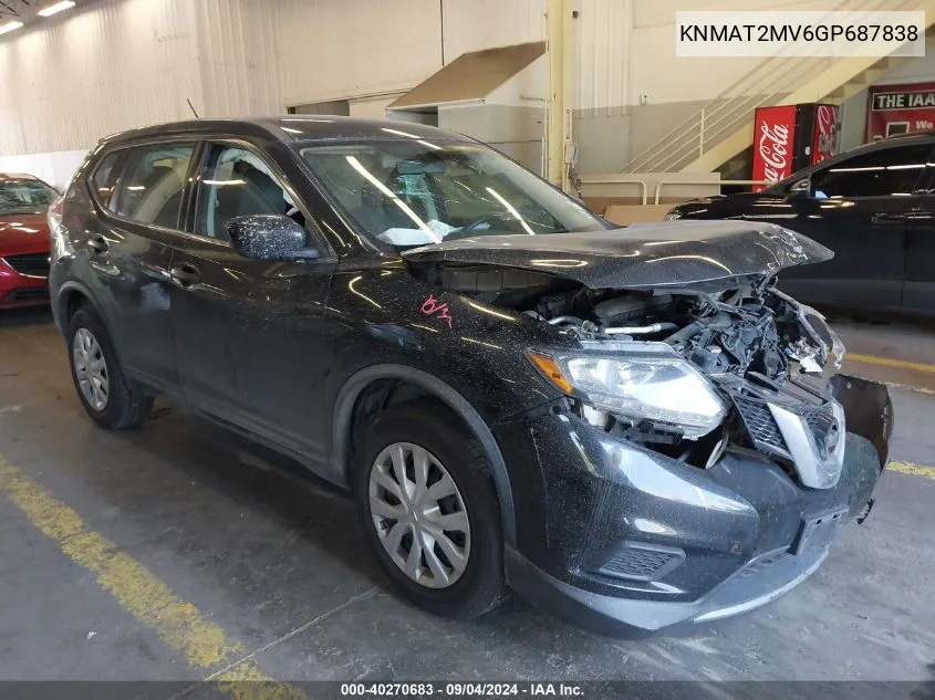 KNMAT2MV6GP687838 2016 Nissan Rogue S/Sl/Sv