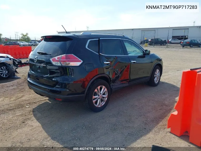 2016 Nissan Rogue Sv VIN: KNMAT2MT9GP717283 Lot: 40274779