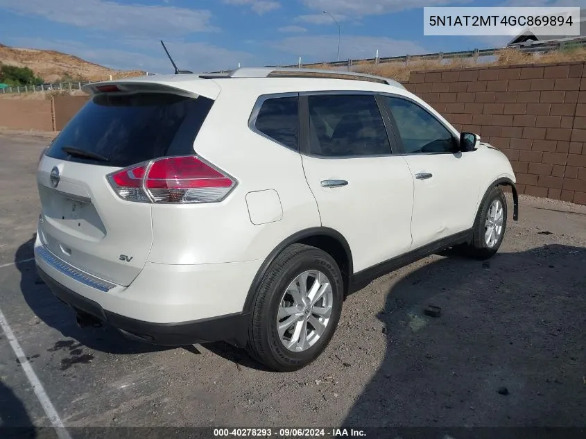 5N1AT2MT4GC869894 2016 Nissan Rogue Sv