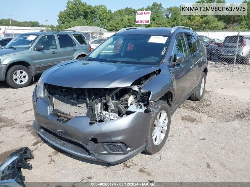 KNMAT2MV8GP637975 2016 Nissan Rogue Sv