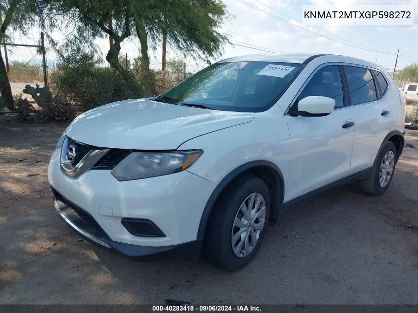 KNMAT2MTXGP598272 2016 Nissan Rogue S