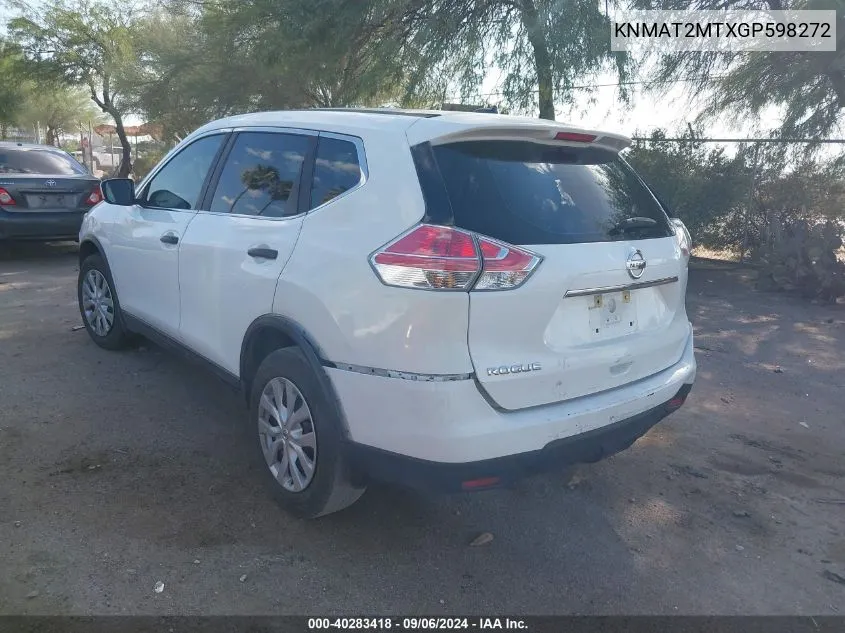 KNMAT2MTXGP598272 2016 Nissan Rogue S