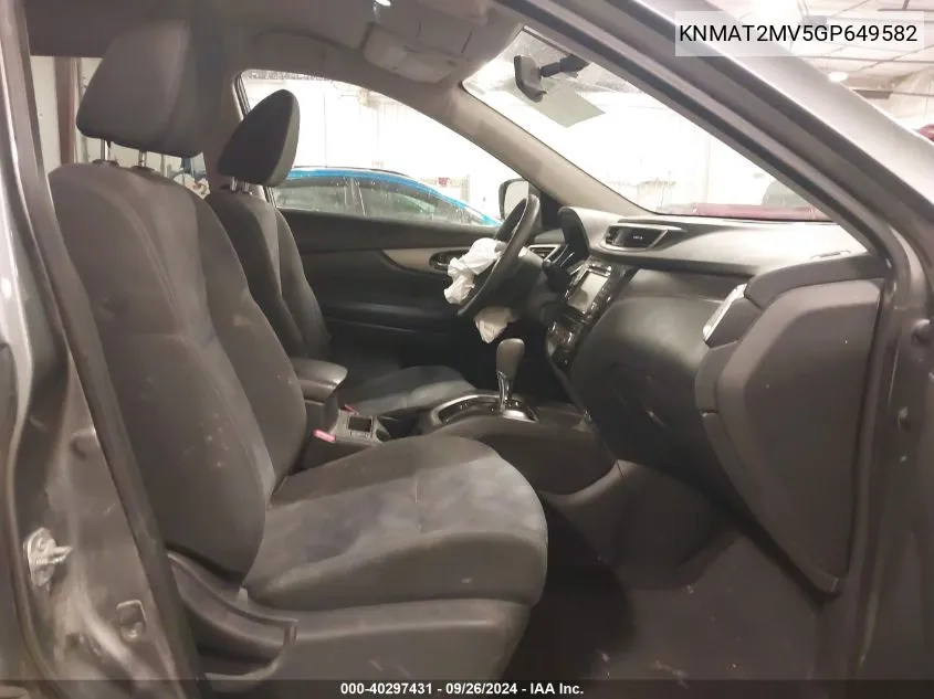 KNMAT2MV5GP649582 2016 Nissan Rogue Sv