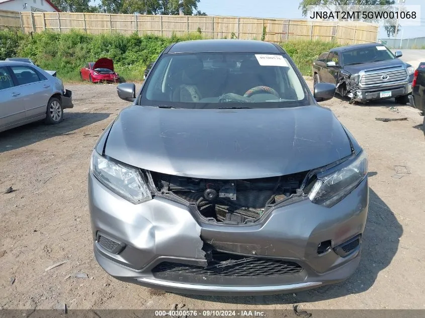 JN8AT2MT5GW001068 2016 Nissan Rogue S/Sl/Sv