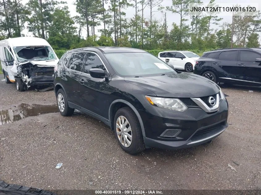 2016 Nissan Rogue S VIN: JN8AT2MT1GW016120 Lot: 40301519