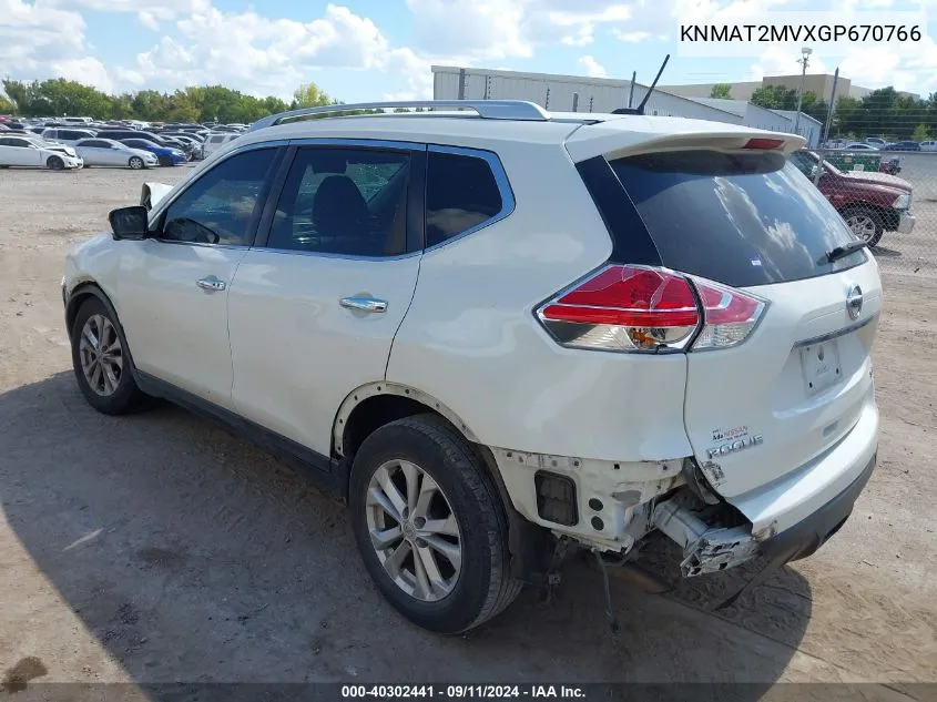 KNMAT2MVXGP670766 2016 Nissan Rogue S/Sl/Sv