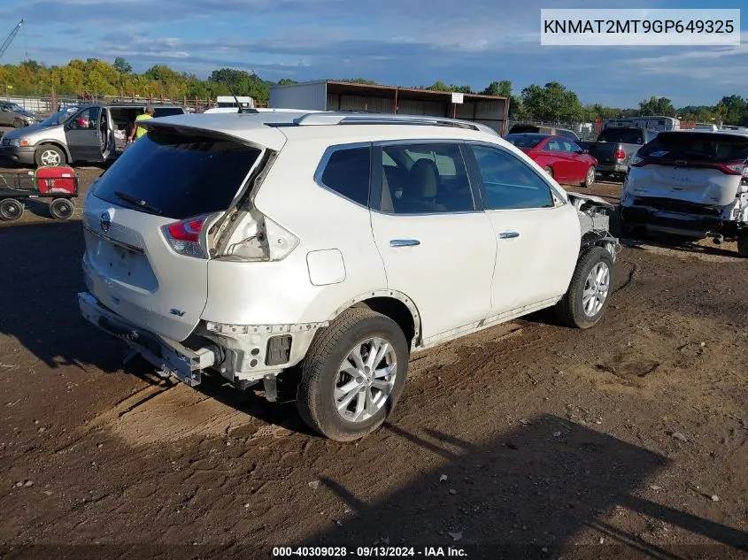 KNMAT2MT9GP649325 2016 Nissan Rogue S/Sl/Sv