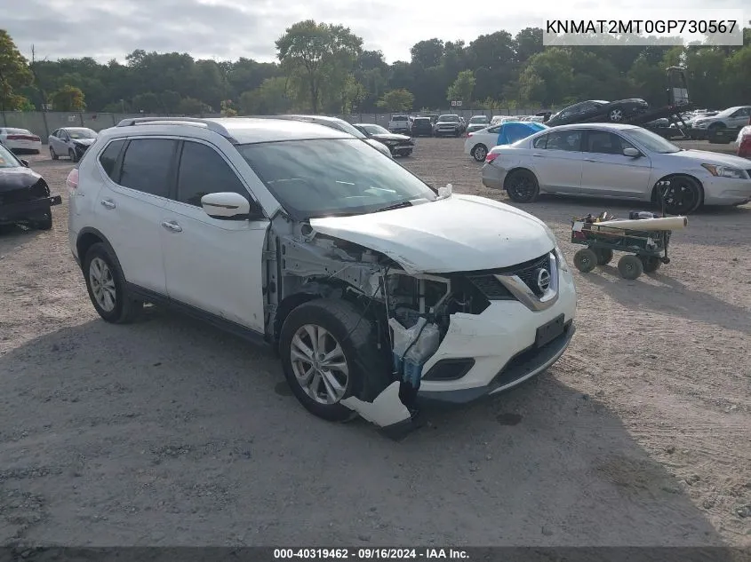 KNMAT2MT0GP730567 2016 Nissan Rogue S/Sl/Sv